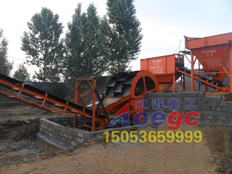 甯波工作的輪鬥洗砂機