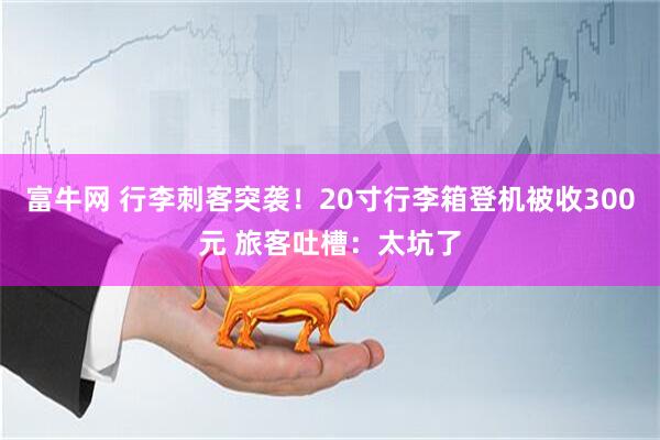 富牛网 行李刺客突袭！20寸行李箱登机被收300元 旅客吐槽：太坑了